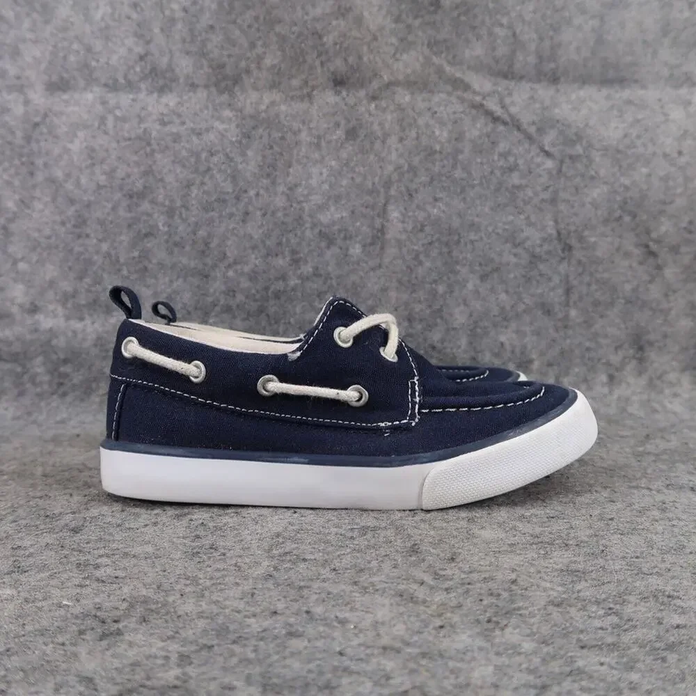 Gymboree Shoes Kids 11 Boat Sneaker Casual Lifestyle Active Fabric Blue Toddler